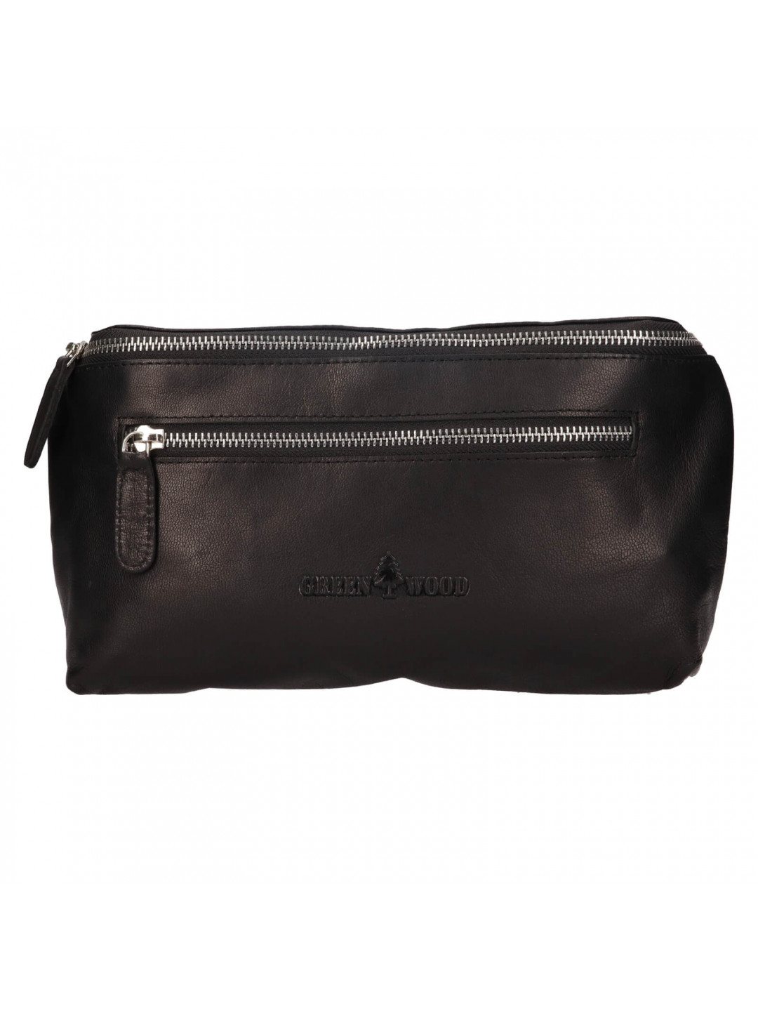 Kožená dámská ledvinka Greenwood Astrid – černá